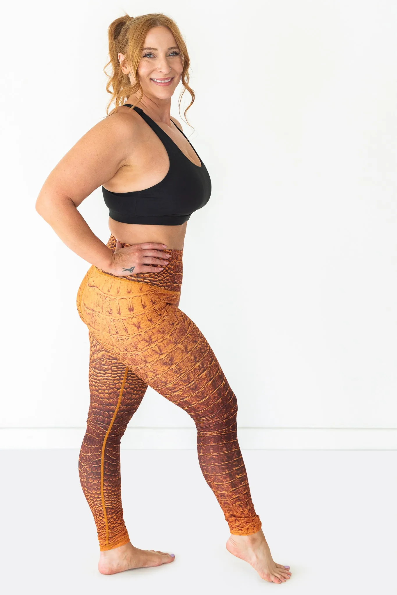 Sol Legging | Croc Tangerine