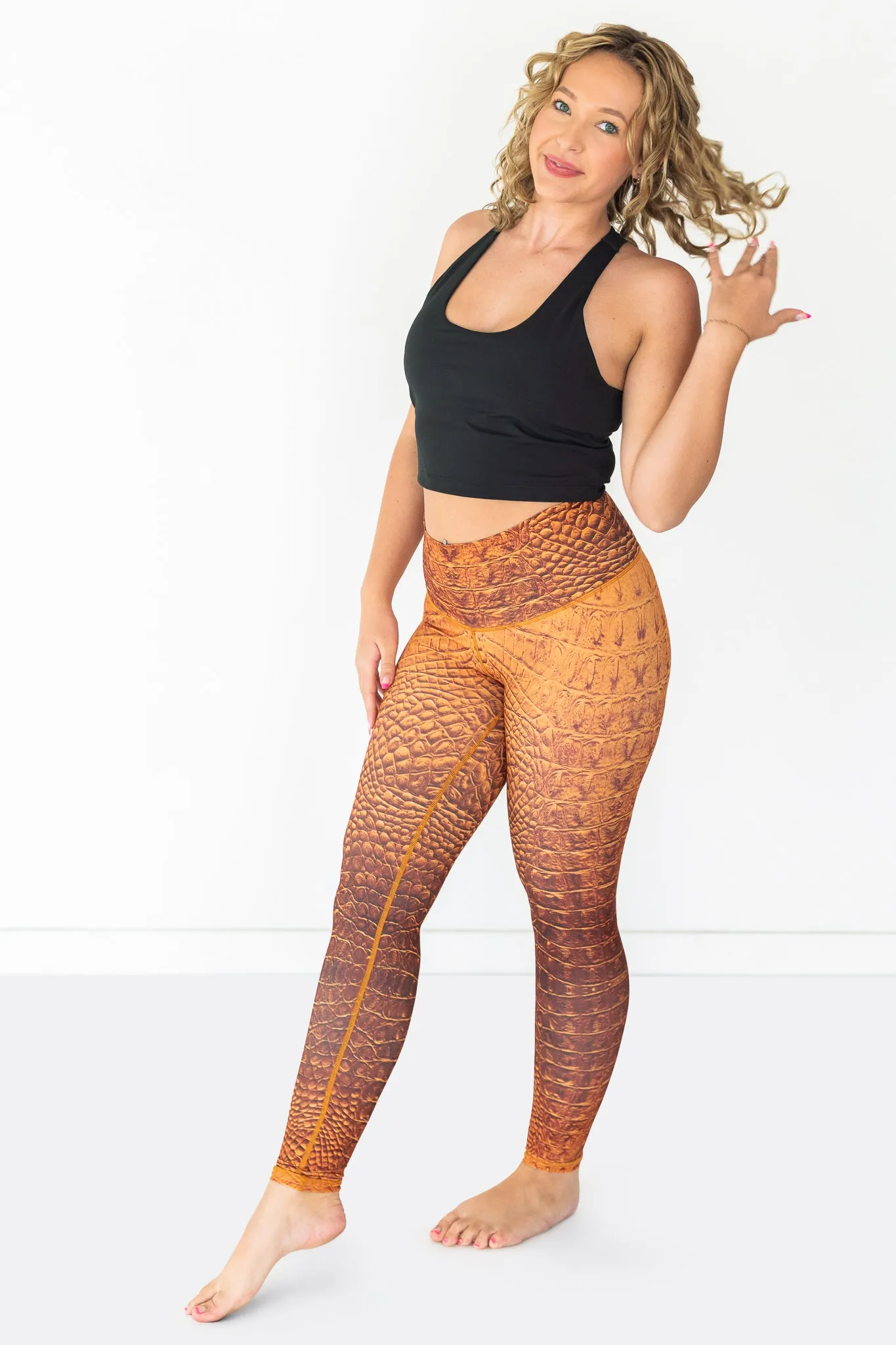 Sol Legging | Croc Tangerine