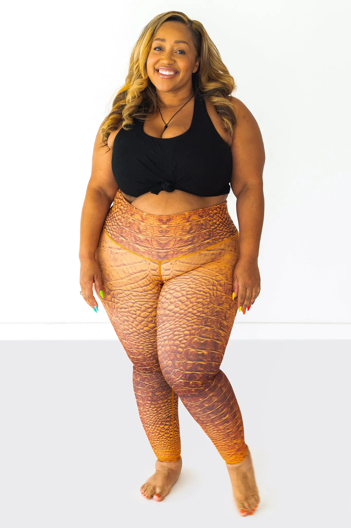 Sol Legging | Croc Tangerine
