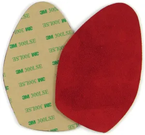 Stick-on suede soles for high-heeled shoes, with industrial-strength adhesive backing. Resole old dance shoes or convert your favorite heels to perfect dance shoes [SUEDE-LA-r02]