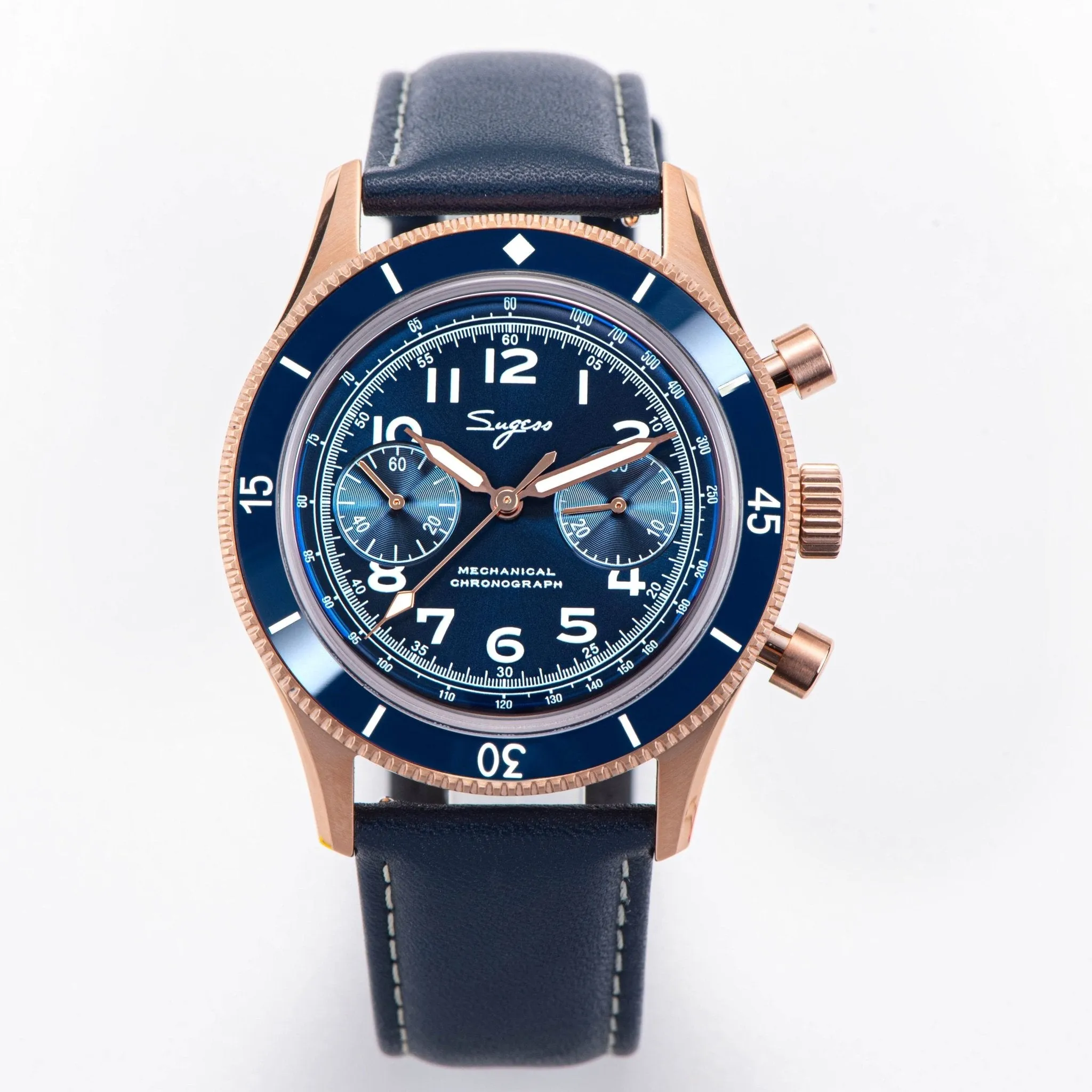 Sugess S423 Pilot Chronograph - Sea-Gull ST19 Movement
