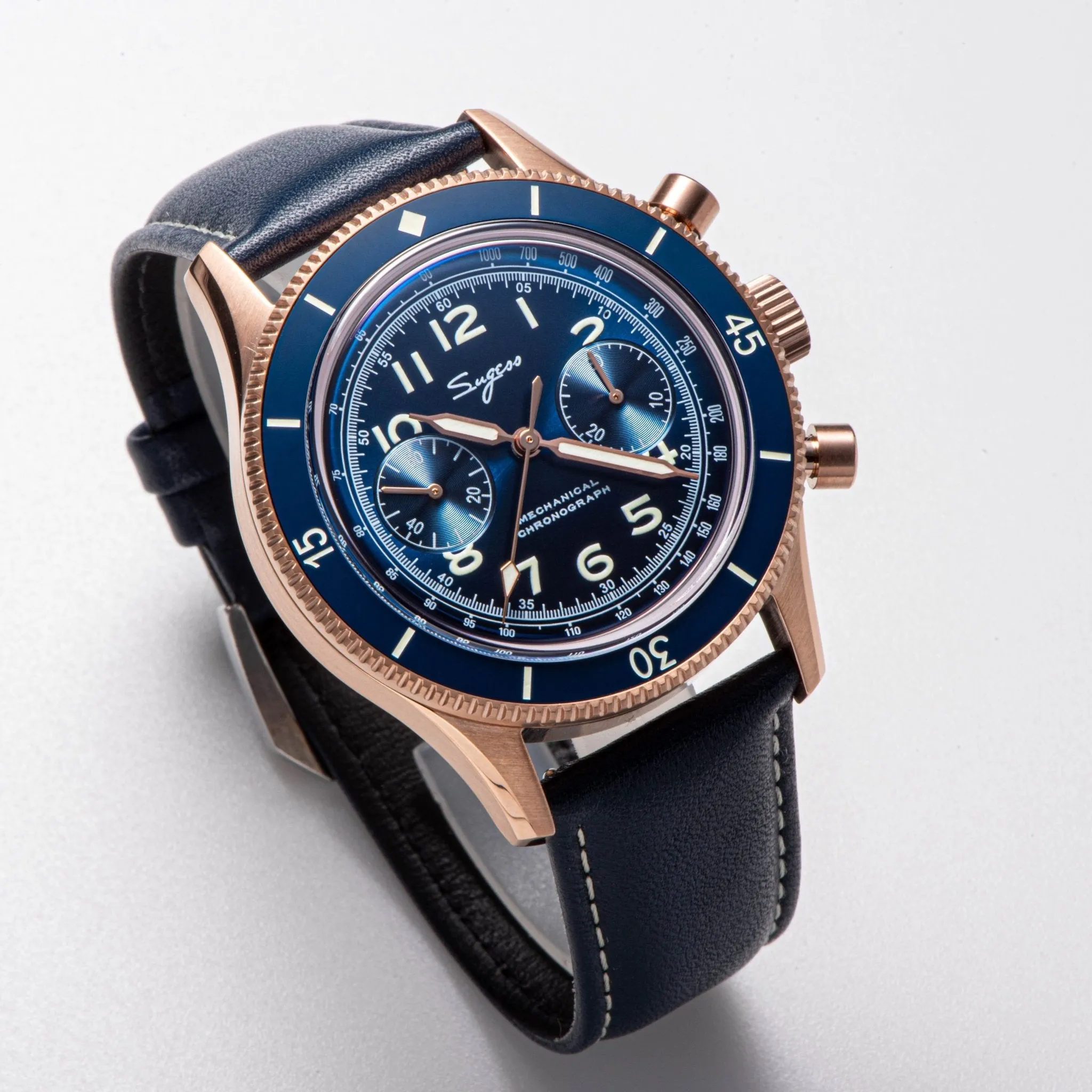 Sugess S423 Pilot Chronograph - Sea-Gull ST19 Movement
