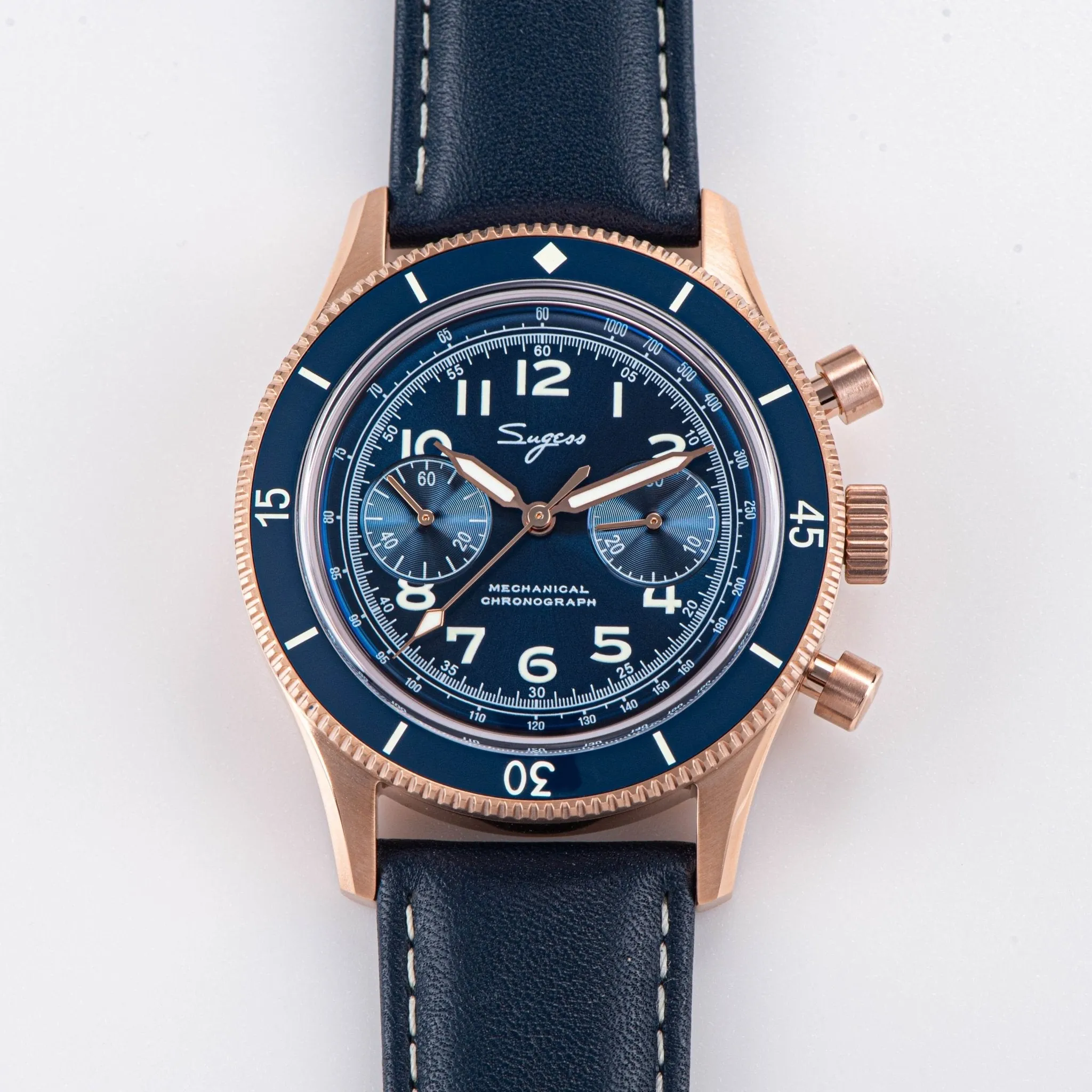Sugess S423 Pilot Chronograph - Sea-Gull ST19 Movement