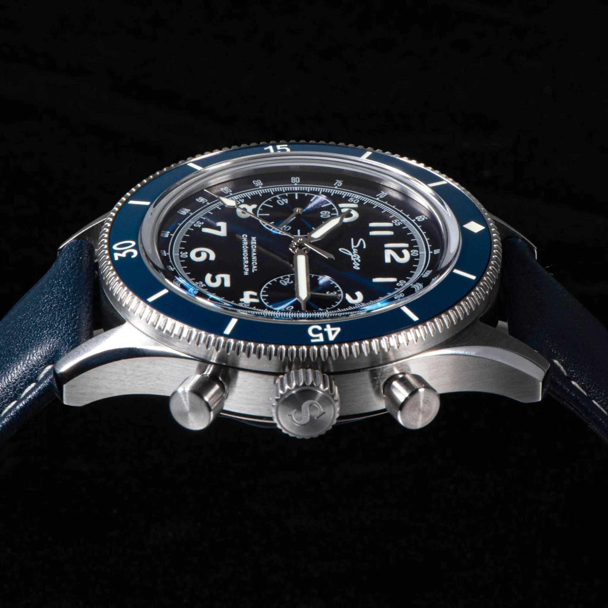 Sugess S423 Pilot Chronograph - Sea-Gull ST19 Movement