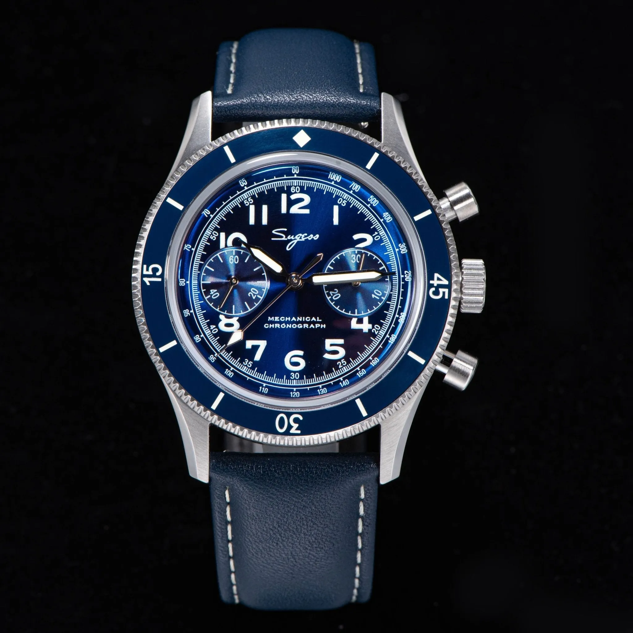 Sugess S423 Pilot Chronograph - Sea-Gull ST19 Movement