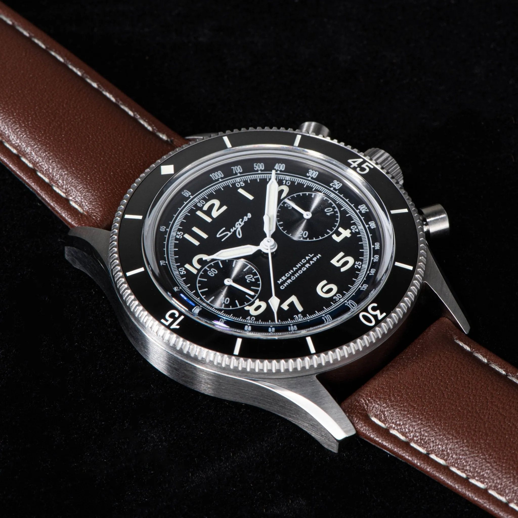 Sugess S423 Pilot Chronograph - Sea-Gull ST19 Movement