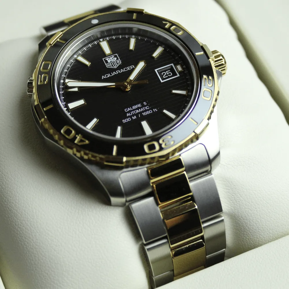 TAG HEUER Aquaracer Automatic Bi-Metal Watch WAK2122.BB0835