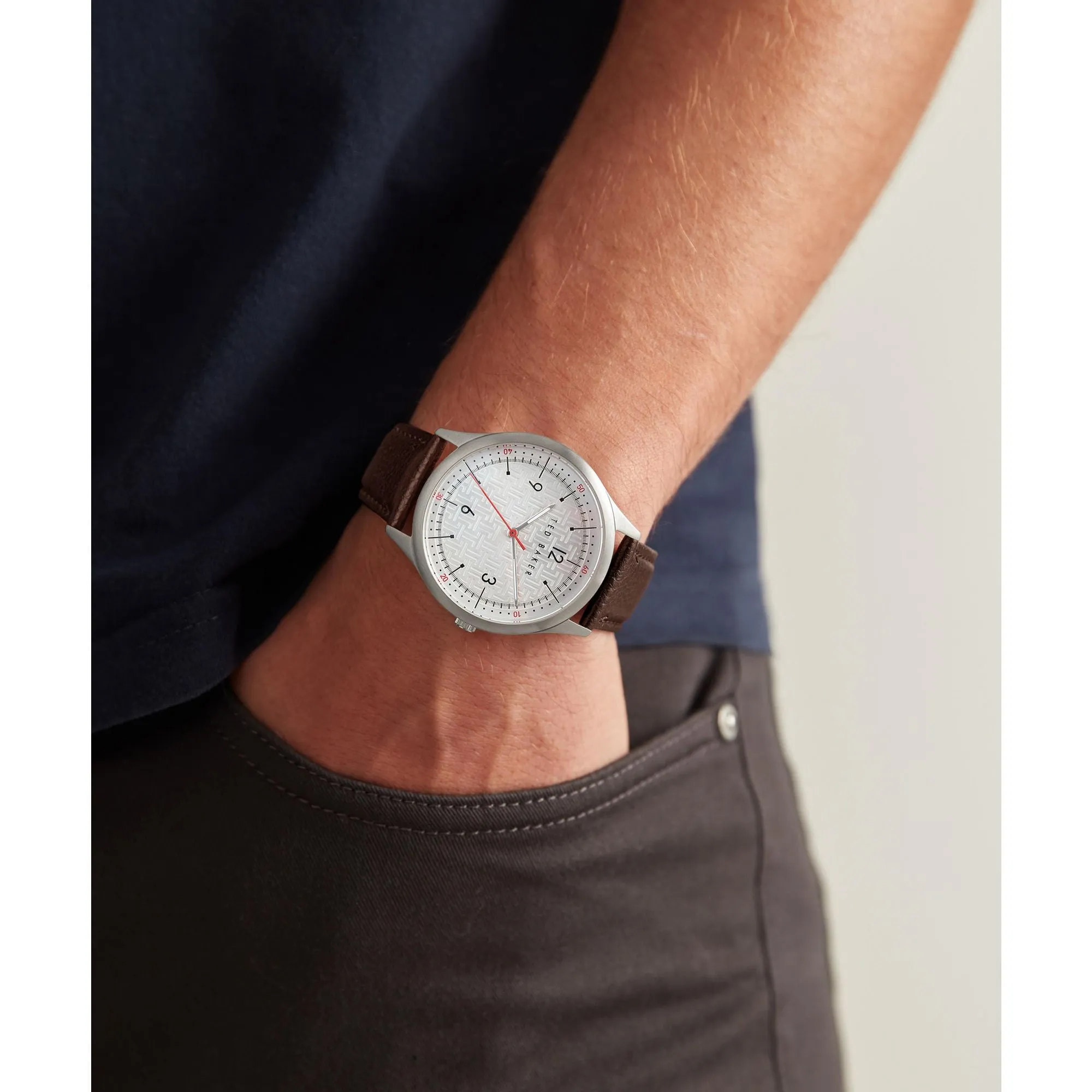 Ted Baker Silver-Tone Dial Men Watch - BKPMHS112