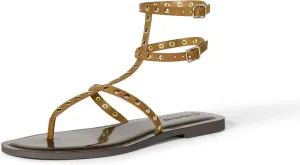 The Drop Women's Casper Gladiator Thong Ankle Sandal Strap