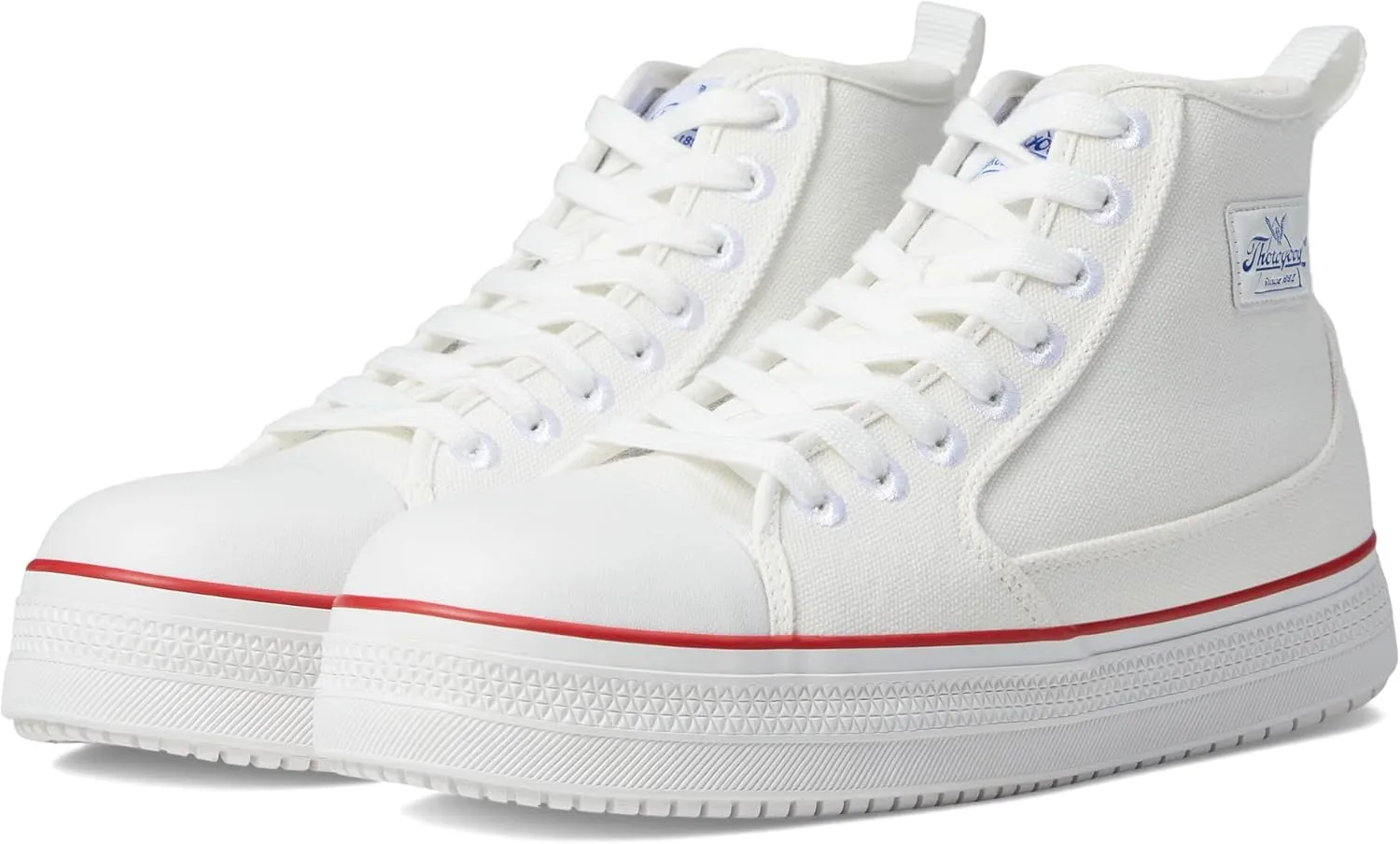 Thorogood Mid-Height Warehouse Won Work Shoes for Men with Composite Safety Toe and Slip-Resistant Outsole, White, Size 15, M