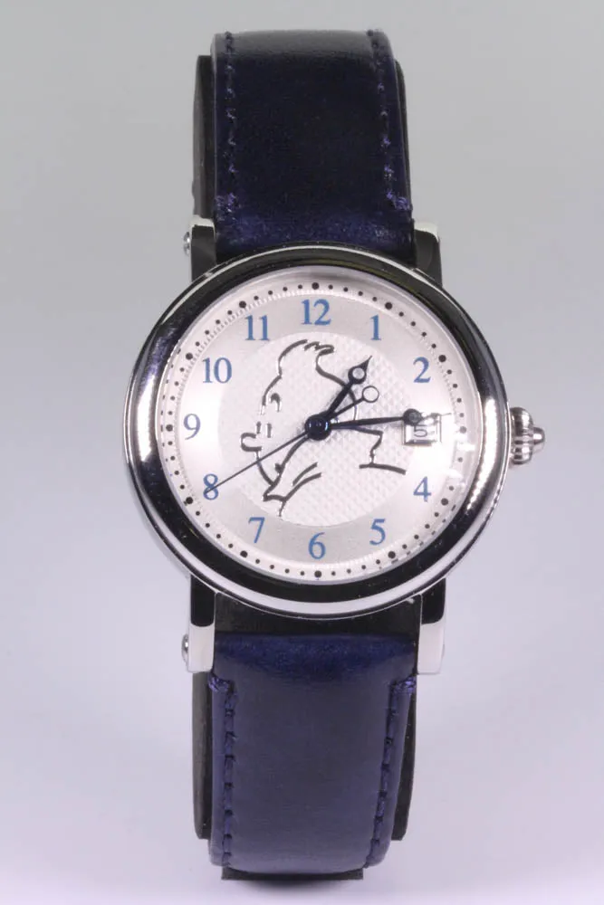 Tintin Self Winding Watch Navy Blue Strap