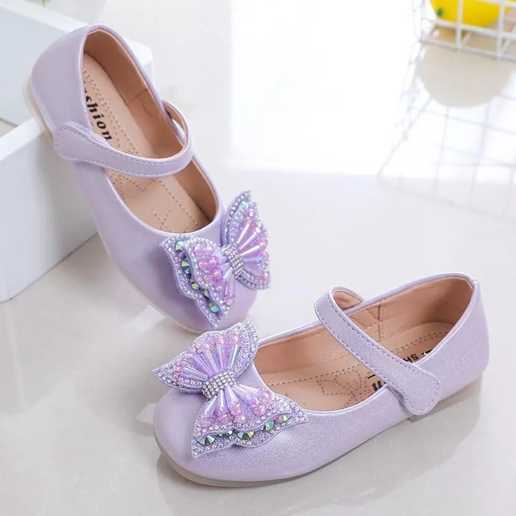 Toddler Girls Dress Shoes Little Girls Bowknot Mary Jane Flats Party Wedding Ballerina Shoes