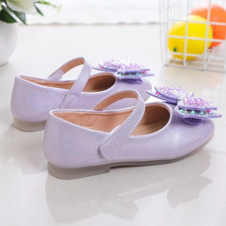 Toddler Girls Dress Shoes Little Girls Bowknot Mary Jane Flats Party Wedding Ballerina Shoes