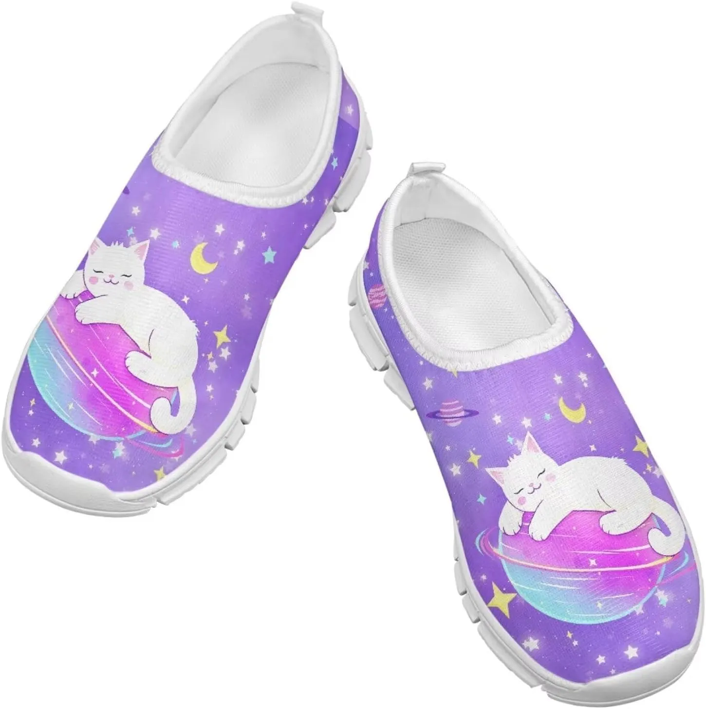 Toddler Girls Slip On Sneakers Little Girls Tennis Running Shoes Casual Walking Shoes