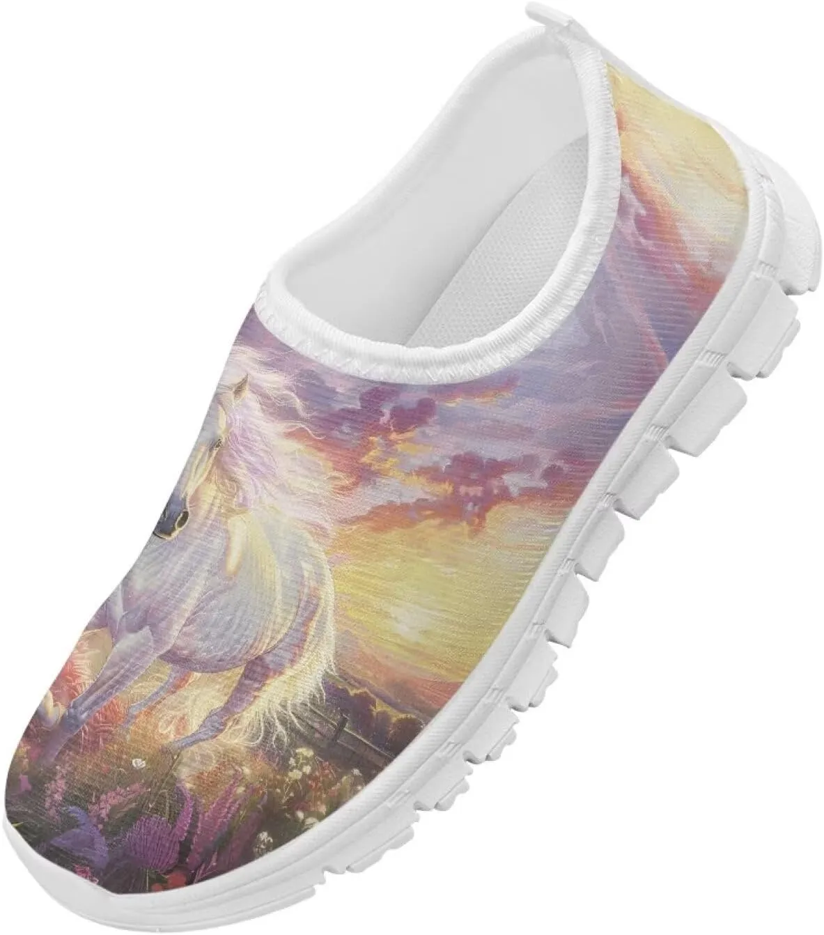 Toddler Girls Slip On Sneakers Little Girls Tennis Running Shoes Casual Walking Shoes