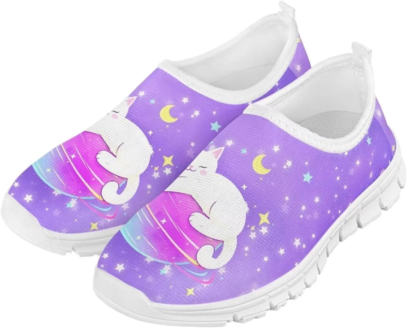 Toddler Girls Slip On Sneakers Little Girls Tennis Running Shoes Casual Walking Shoes