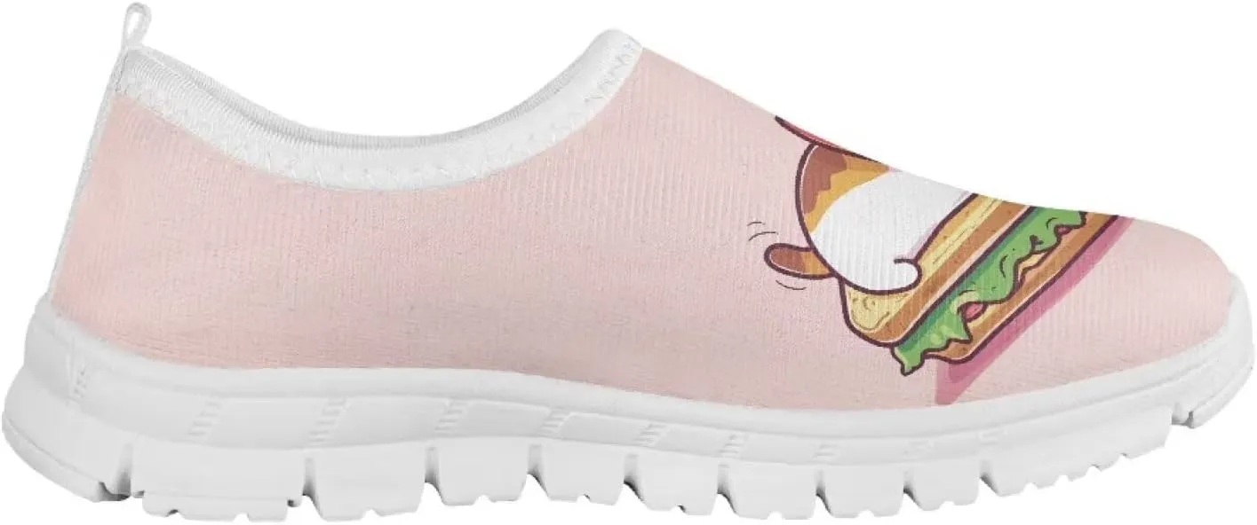 Toddler Girls Slip On Sneakers Little Girls Tennis Running Shoes Casual Walking Shoes