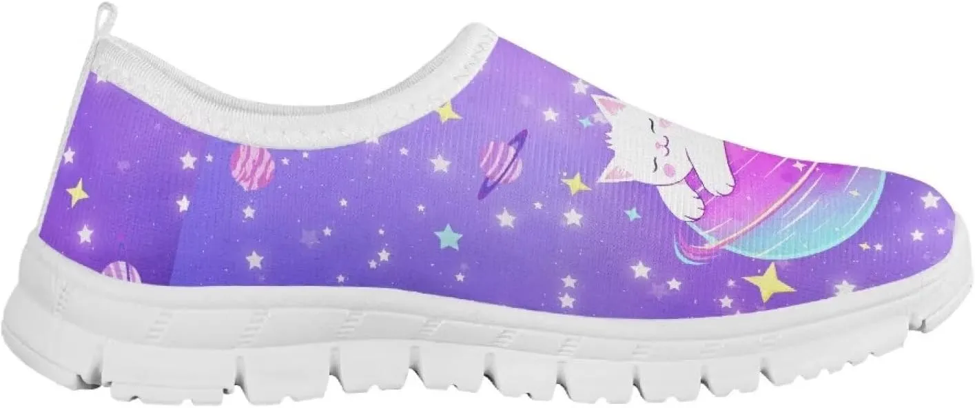 Toddler Girls Slip On Sneakers Little Girls Tennis Running Shoes Casual Walking Shoes