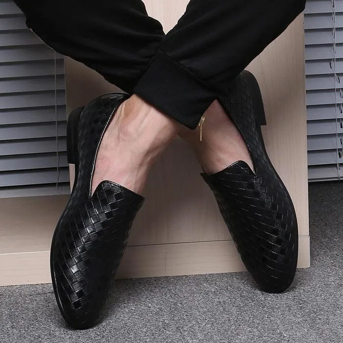 Trendy Braided Leather Shoes Taobao Explosion Models