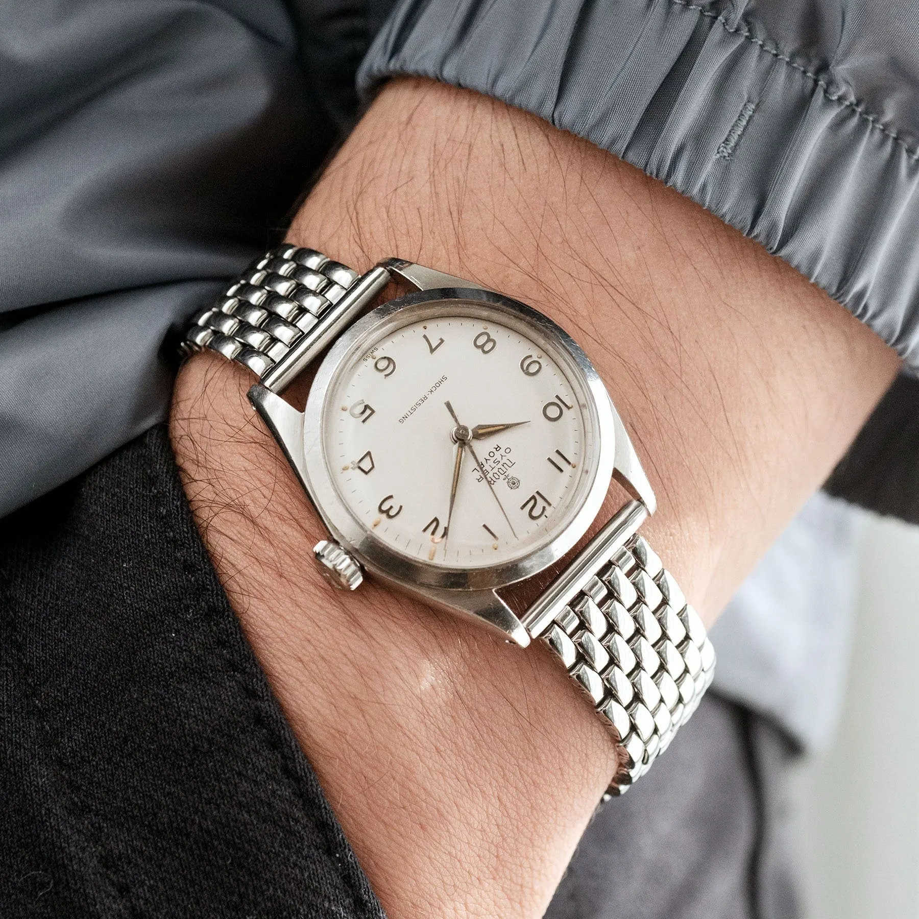 Tudor Oyster Royal Rare Arabic Silver Dial Reference 7934