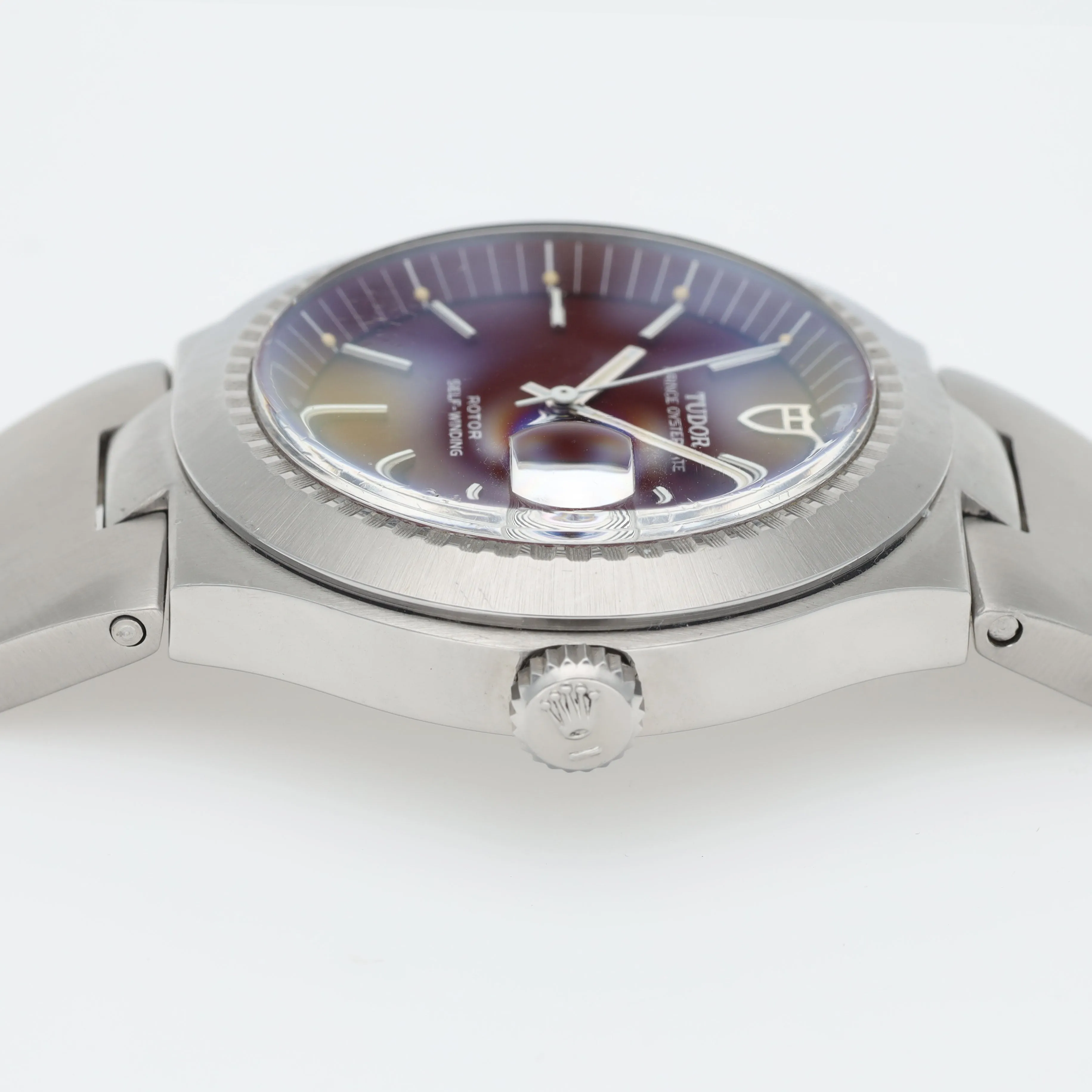 Tudor Prince Oysterdate 9121/0 Burgundy Dial with Papers