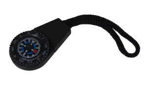 Type-III Liquid Filled Zipper Pull Compass Set for Camping, Hiking, Paracord Projects or Bug-Out Bags