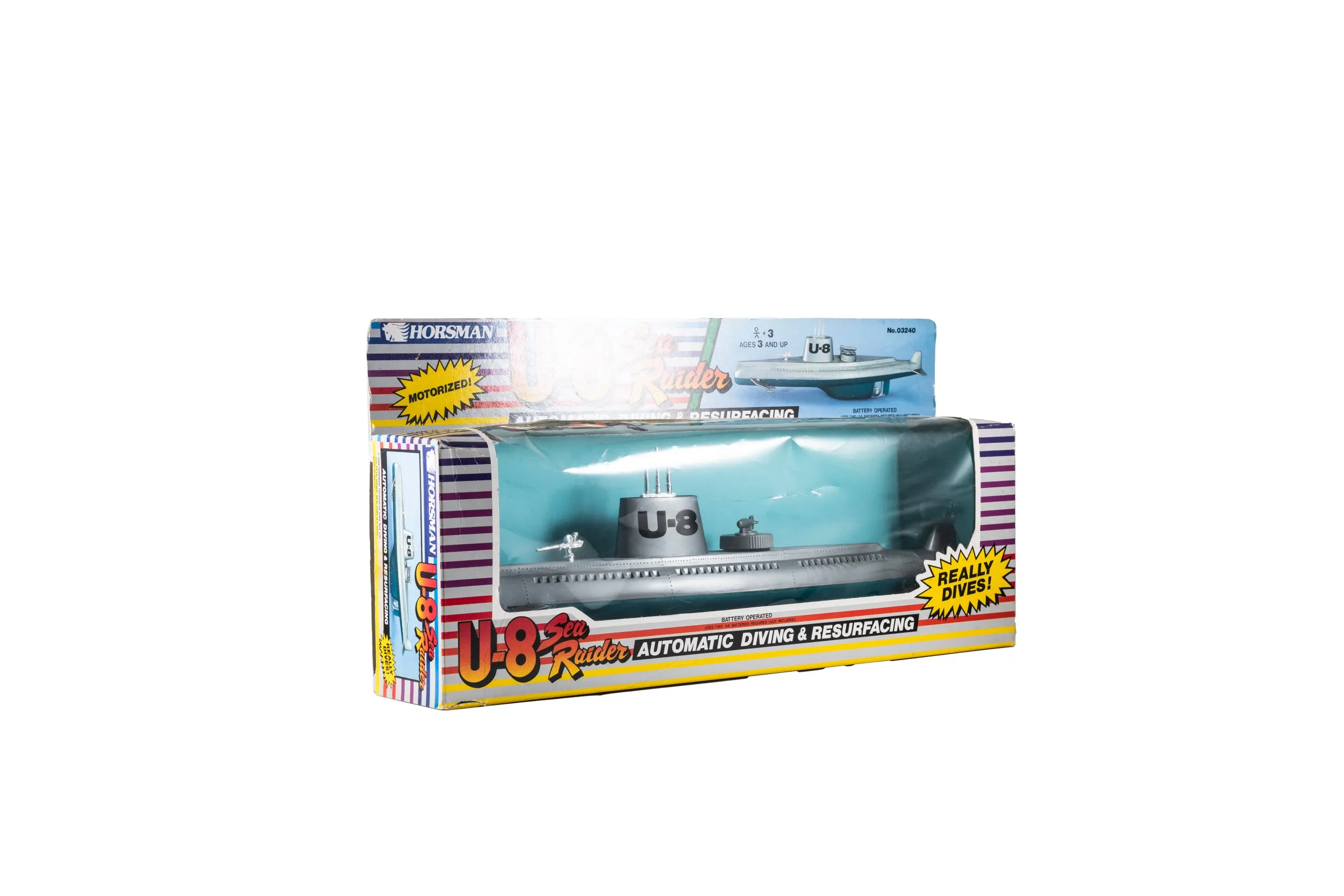 U-8 'Sea Raider' Submarine Bath Toy from Horsman