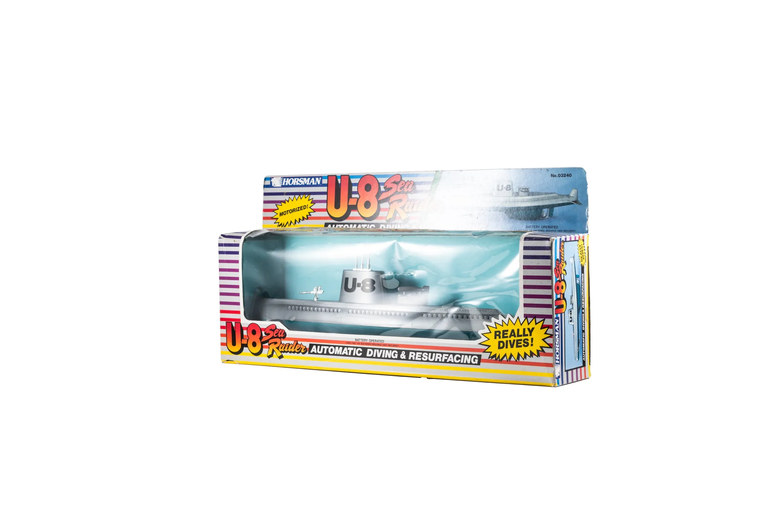 U-8 'Sea Raider' Submarine Bath Toy from Horsman