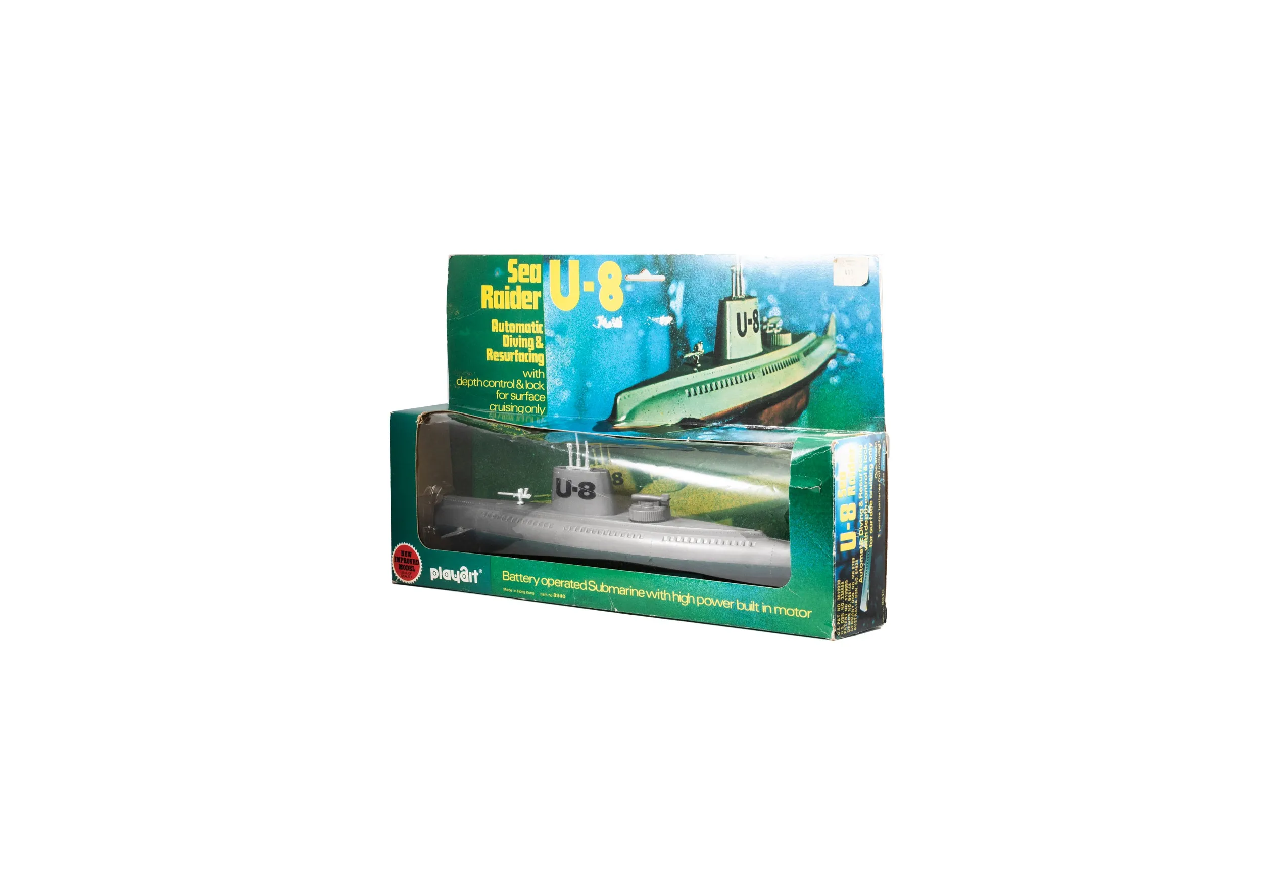 U-8 'Sea Raider' Submarine Bath Toy from Playart