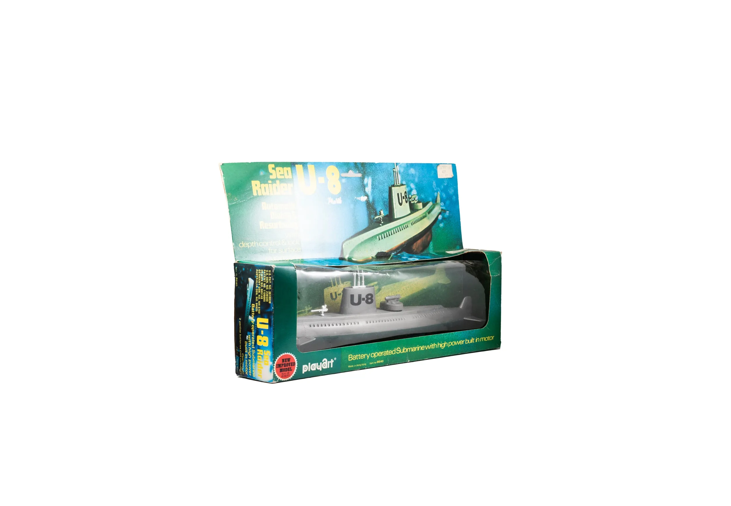 U-8 'Sea Raider' Submarine Bath Toy from Playart