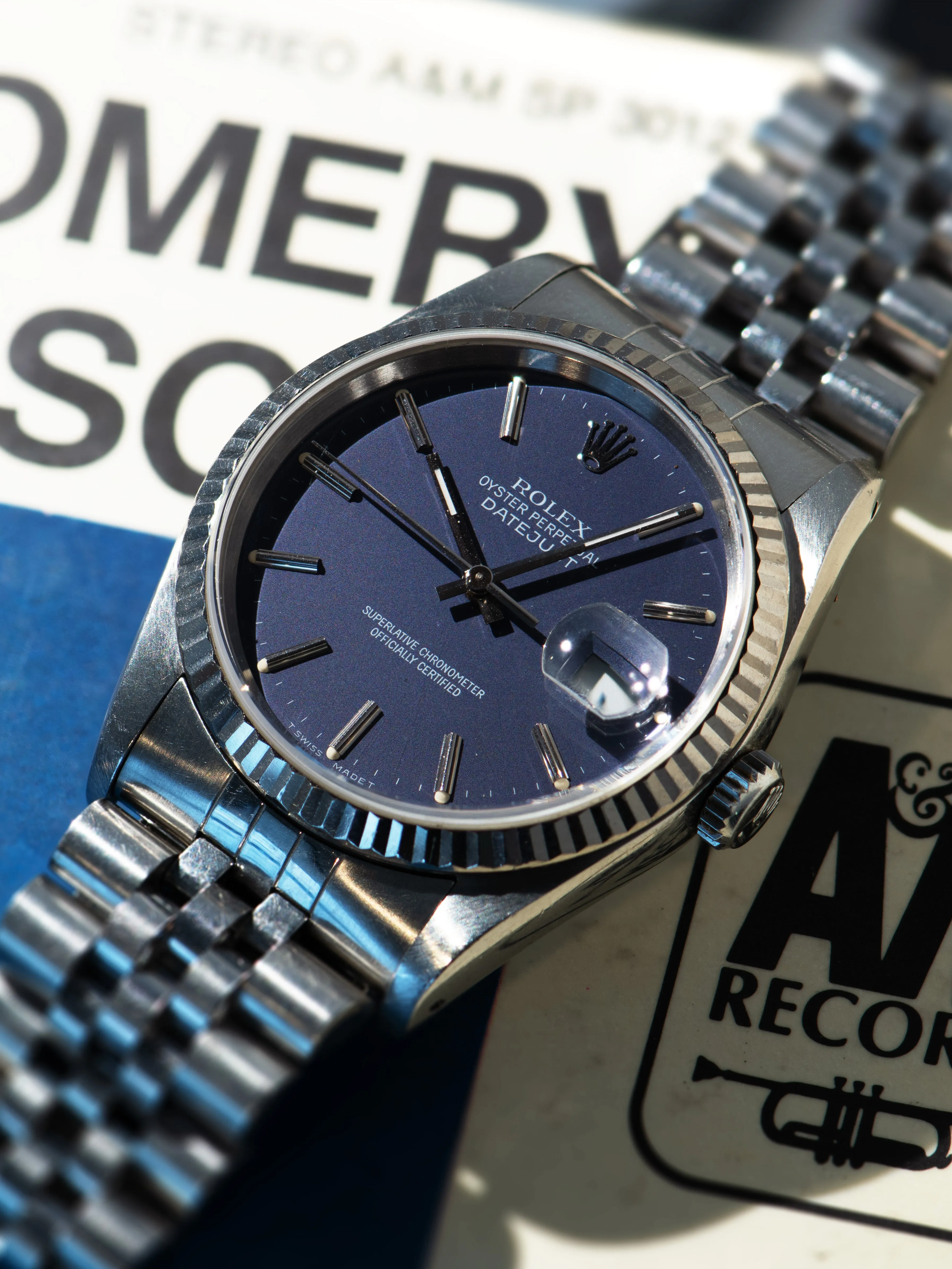 *Unpolished* 1991 Rolex Datejust (Ref. 16234) Satin Blue Dial