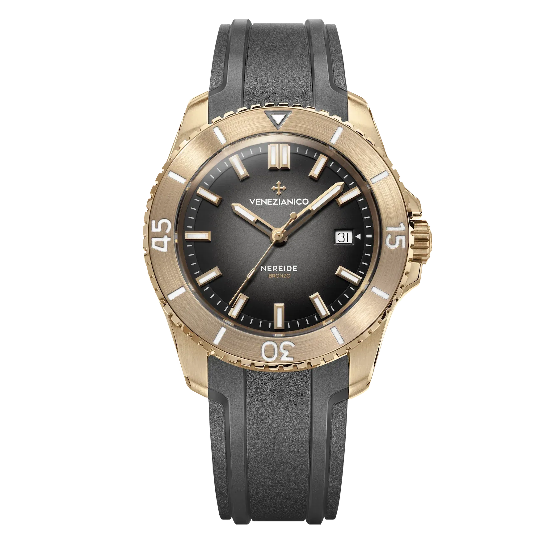 Venezianico Nereide Bronzo Men's Gold Grey Watch 4521555