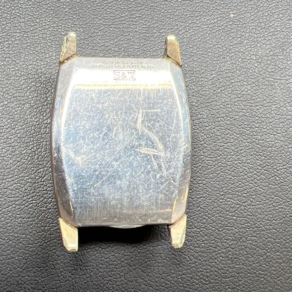Vintage Elgin 10K Rolled Gold Plate Bezel Watch Face No Crown