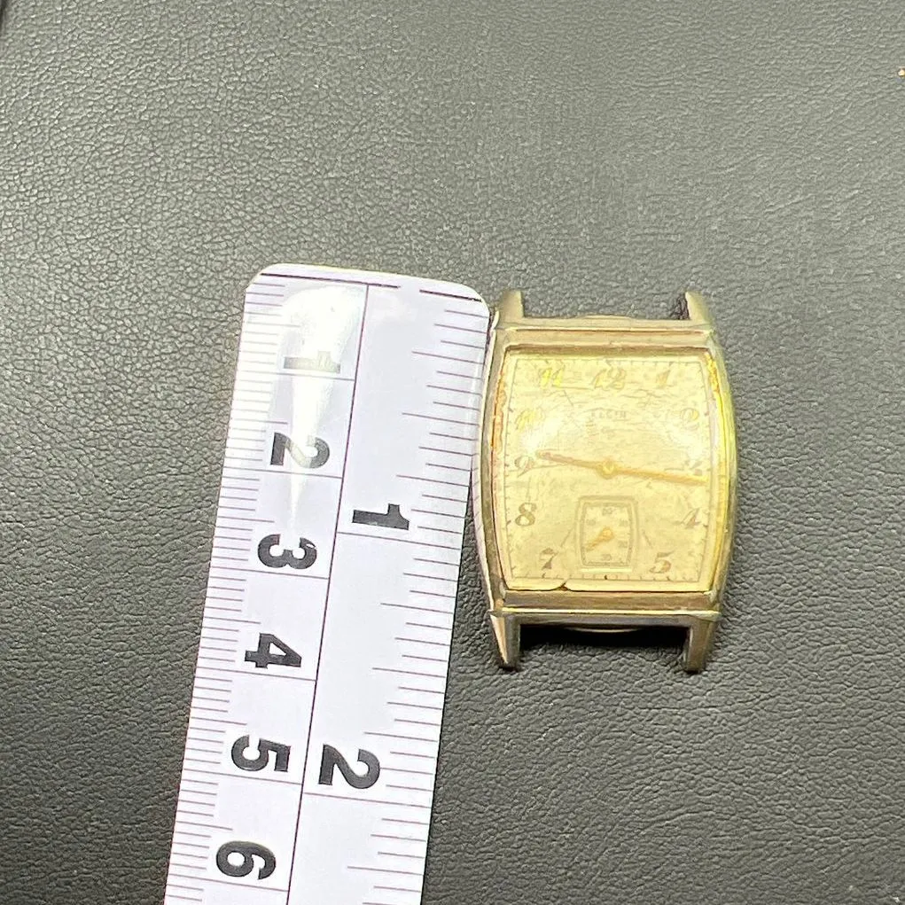 Vintage Elgin 10K Rolled Gold Plate Bezel Watch Face No Crown