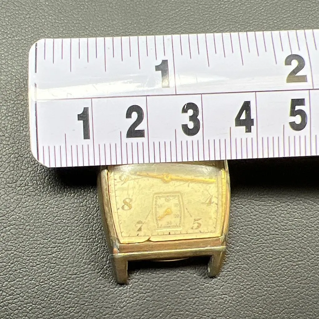 Vintage Elgin 10K Rolled Gold Plate Bezel Watch Face No Crown