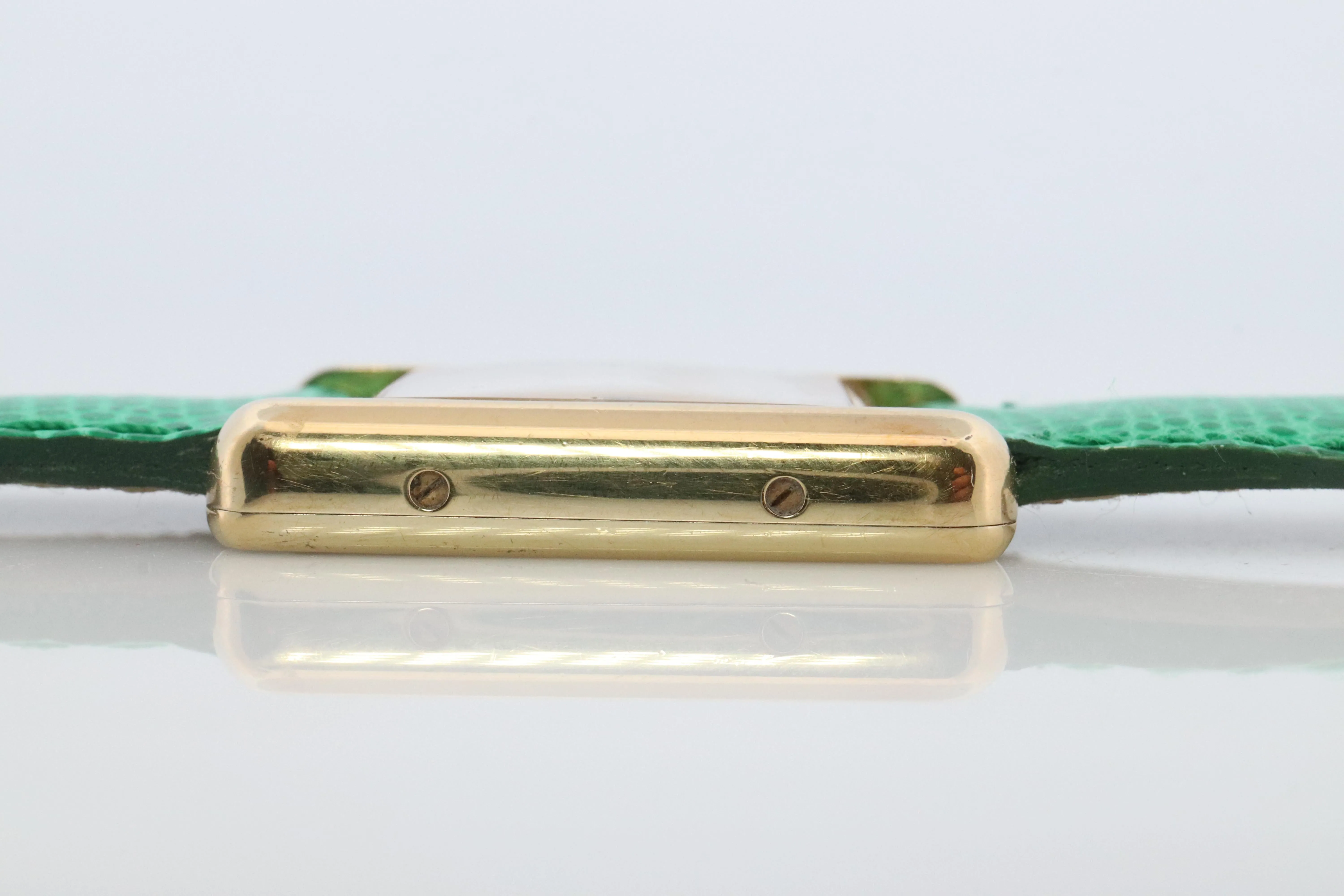 Vintage Must de Cartier Tank 1613 Watch. Vermeil ARGENT 925 Small Tank