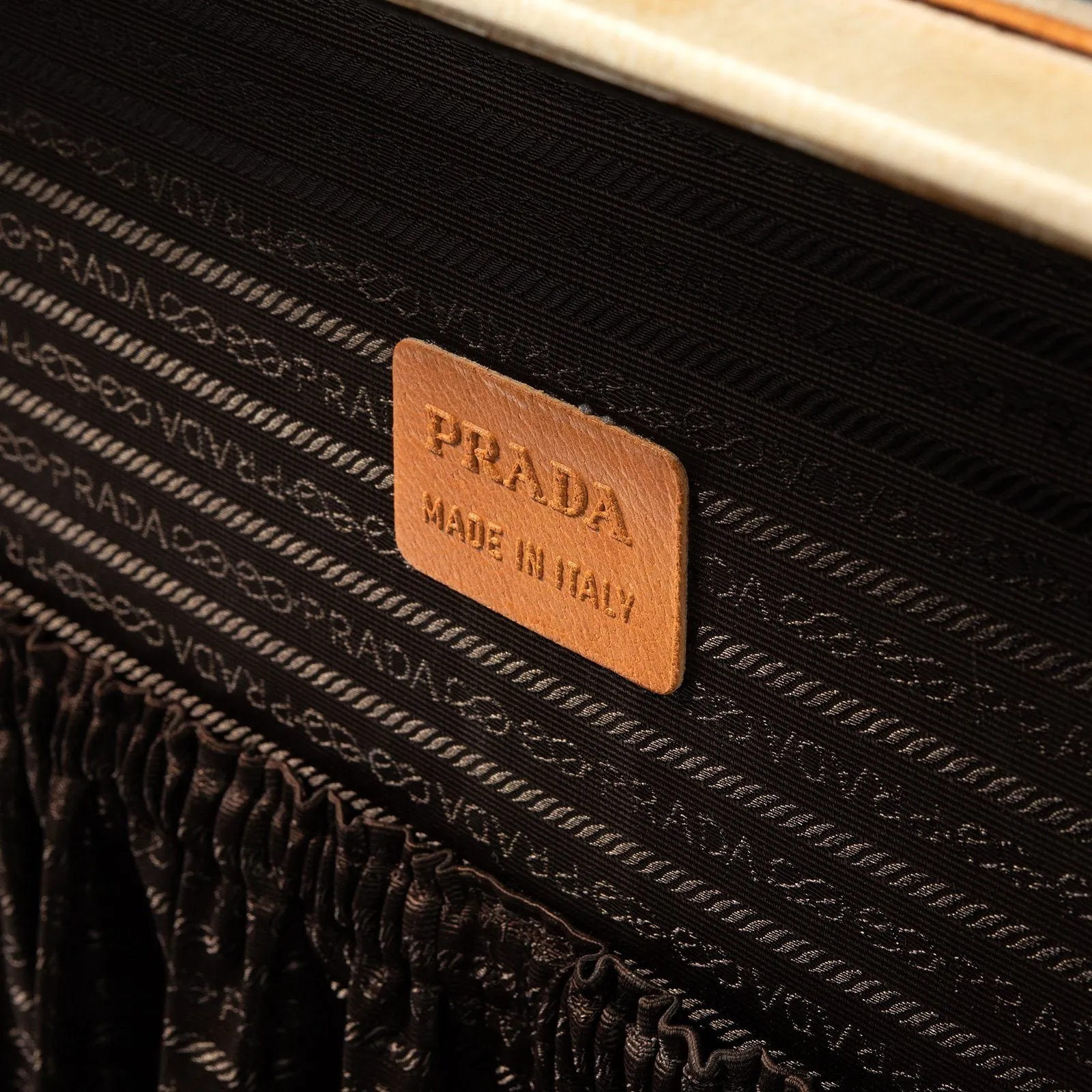 Vintage Pair of Prada Pergamena Hard Suitcases with Provenance
