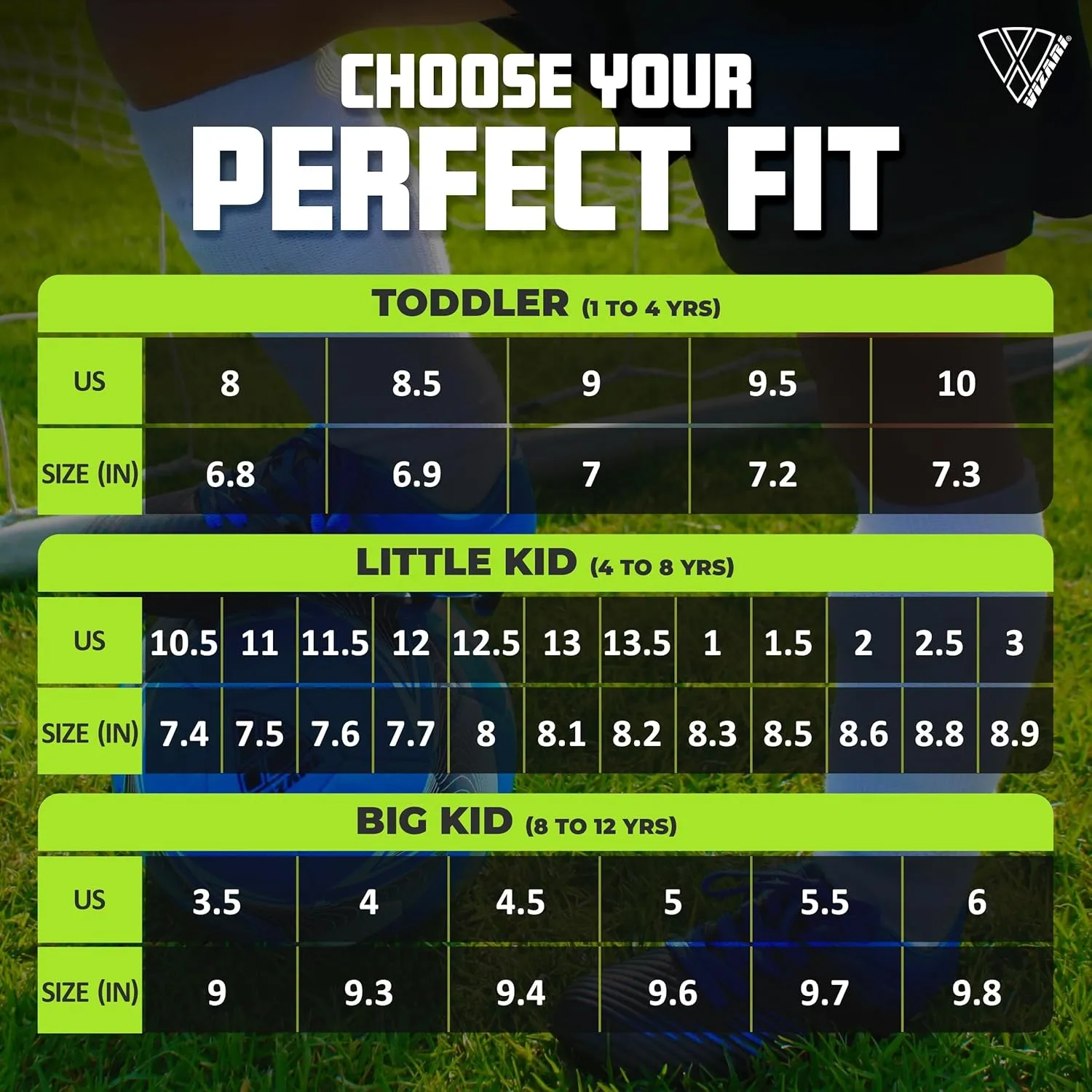 Vizari Liga FG Soccer Cleats for Kids | 100% Synthetic Football Cleats for Comfortable Wear | Water Resistant Two Tone Soccer Shoes with Anti-Stretch Lining for Flexible Indoor and Outdoor Play