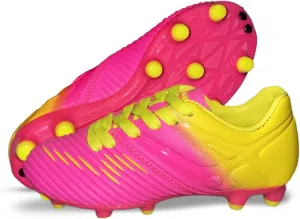 Vizari Liga FG Soccer Cleats for Kids | 100% Synthetic Football Cleats for Comfortable Wear | Water Resistant Two Tone Soccer Shoes with Anti-Stretch Lining for Flexible Indoor and Outdoor Play