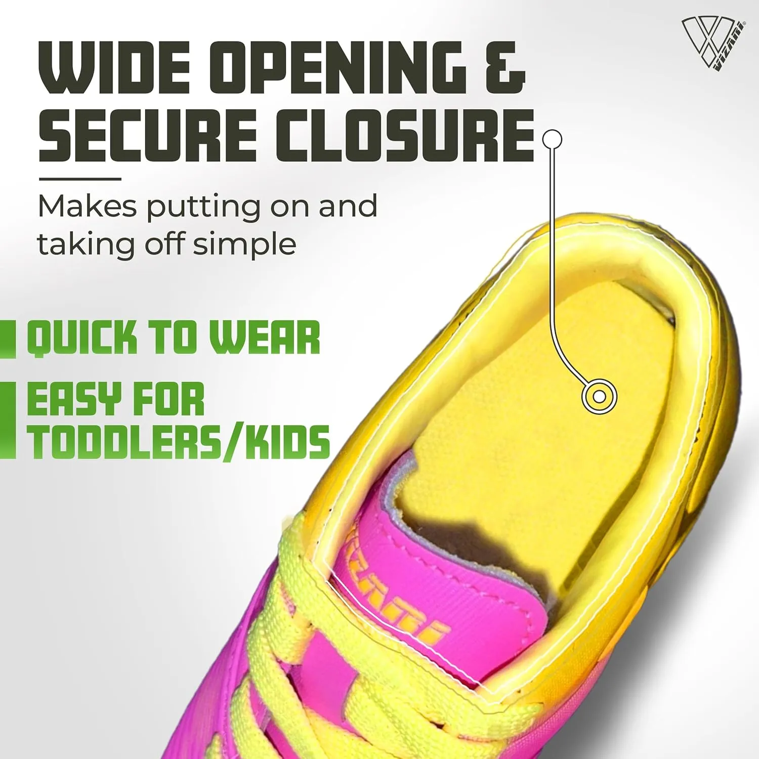 Vizari Liga FG Soccer Cleats for Kids | 100% Synthetic Football Cleats for Comfortable Wear | Water Resistant Two Tone Soccer Shoes with Anti-Stretch Lining for Flexible Indoor and Outdoor Play