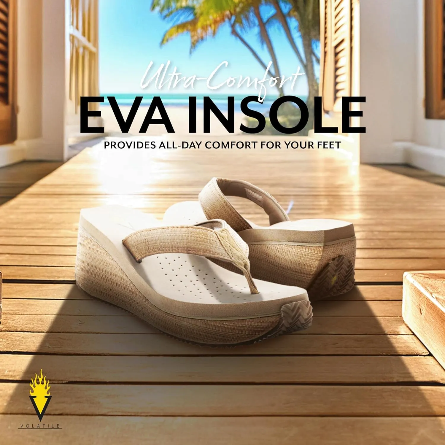 VOLATILE Women's Bahama Wedge Sandal