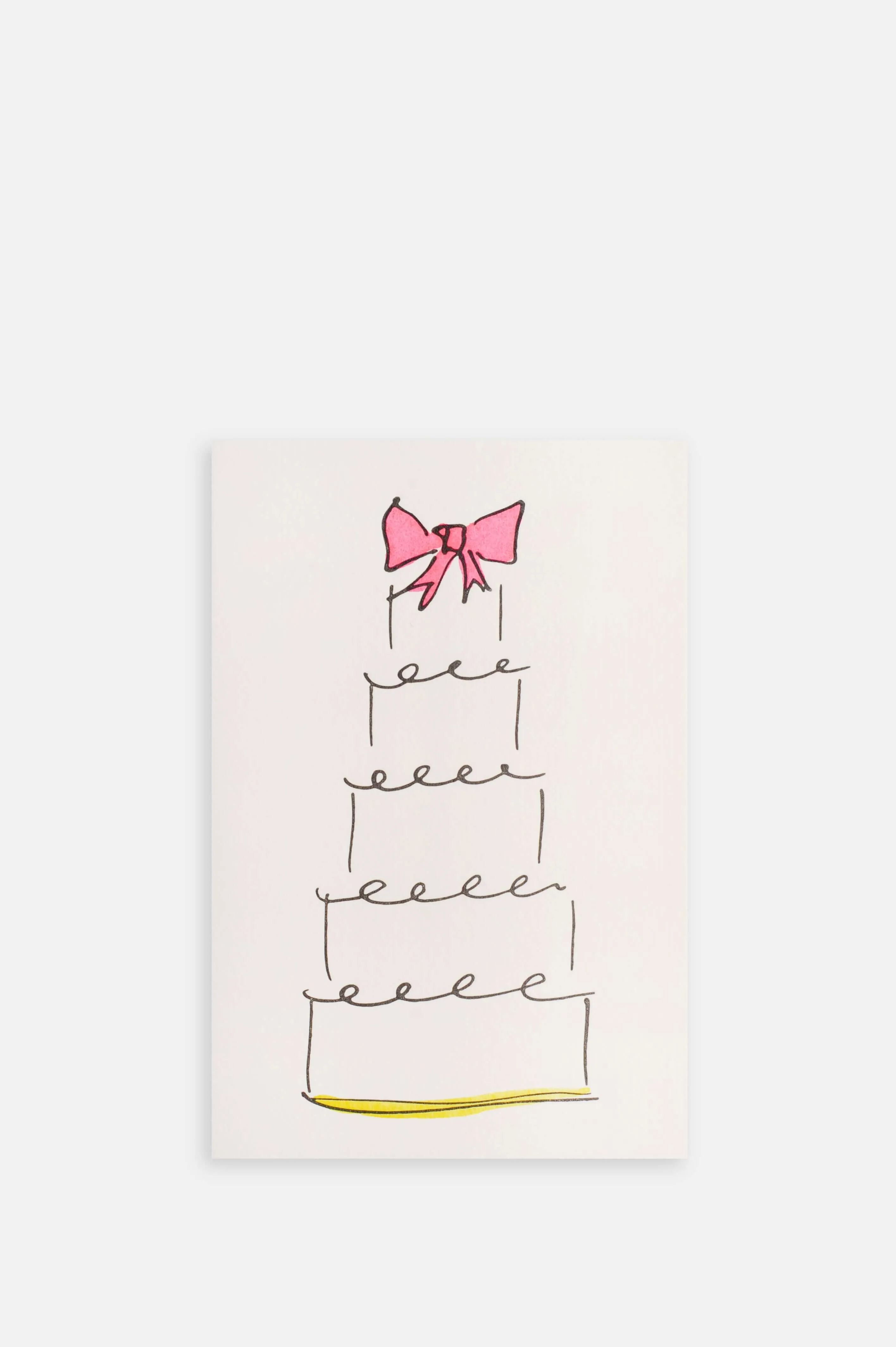 Wedding Cake Card in Pink