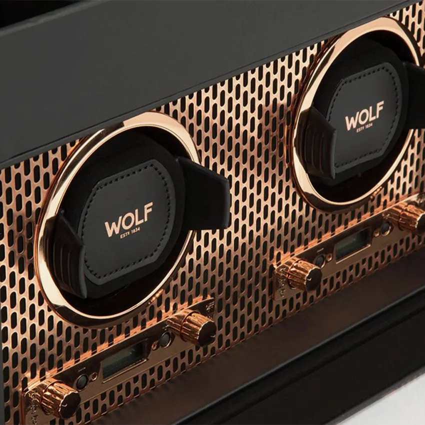Wolf 1834 | Axis Double Winder with Storage - Copper