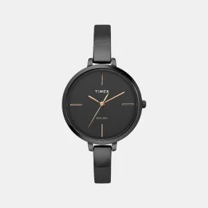 Women's Black Analog Stainless Steel Watch TWEL12815