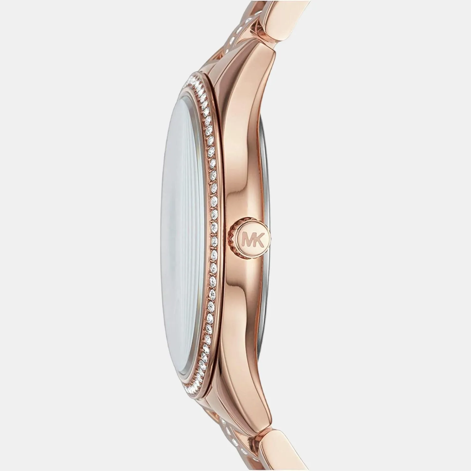 Women's White Analog Stainless Steel Watch MK3716
