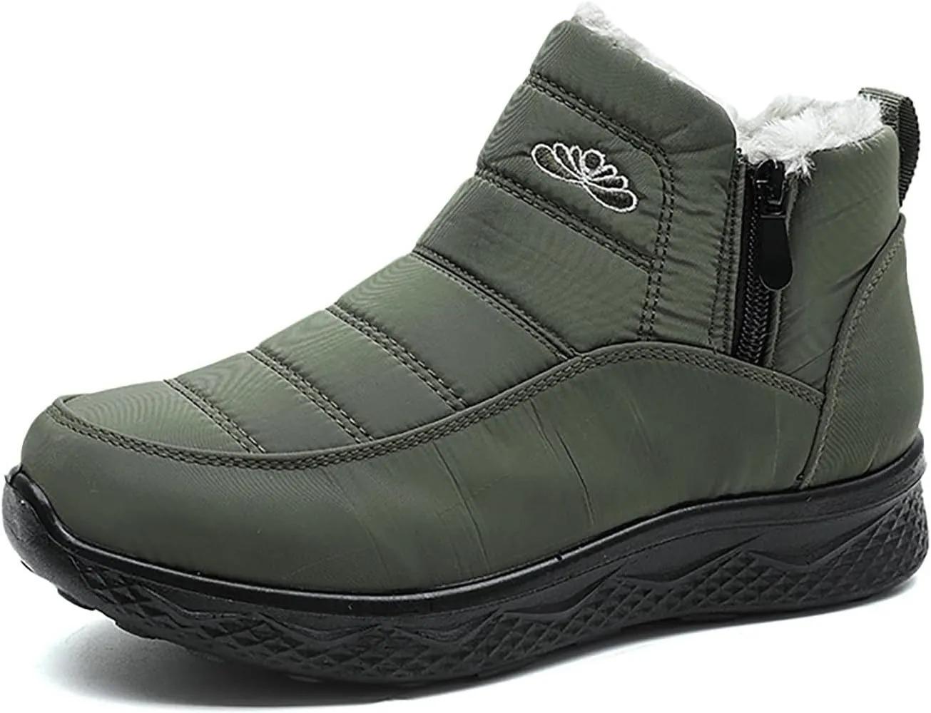 Womens Winter Snow Boots Women Ankle Booties Warm Fu Lined aterproof Insulated Slip On Outdoor Shoes