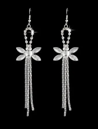 ZOSHI High Quality U Pick Style 2017 Bling Crystal Long Tassel Party Stud Dangle Drop Earrings Eardrop For Women Jewelry